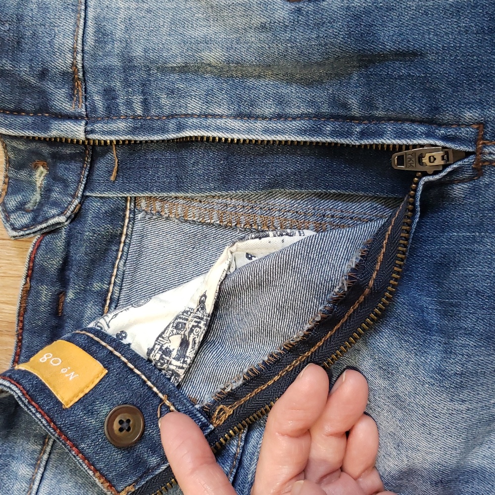 Pilcro and The Letterpress Denim Skirt, Size 8 - Picture 9 of 9